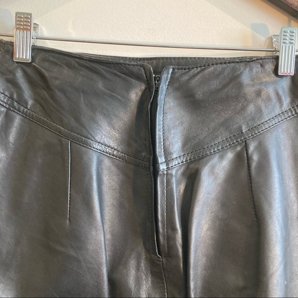 BB DAKOTA Sz 7-8 By Steve Madden Leather Pencil Lined Y2K Skirt - Picture 9 of 11